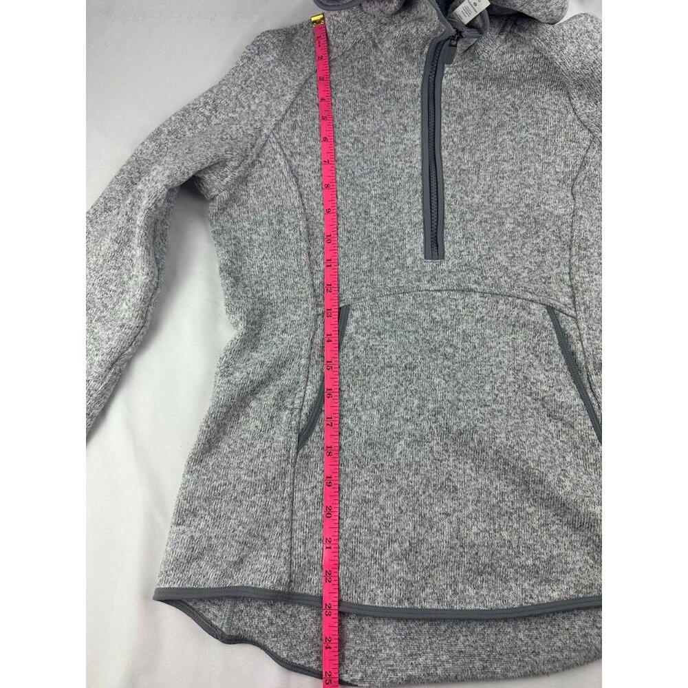 Lululemon Fleece and Thank You Pullover Hoodie Sweater Heathered White Gray 6 - Picture 7 of 7